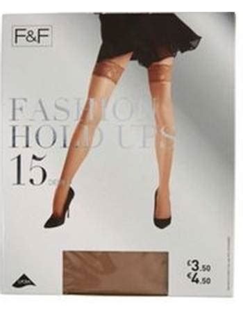 tesco black hold up stockings.